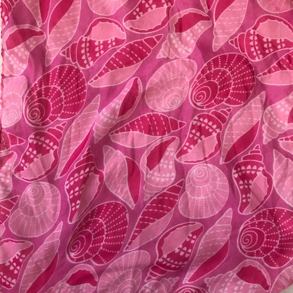 NWT Pink Seashells FlipFlops & Beach Scarf - Picture 2 of 3